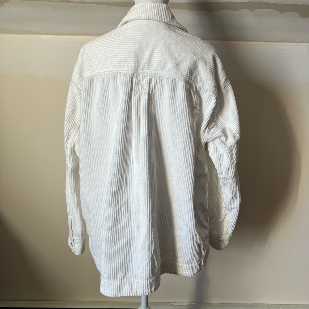 Madewell Women’s White Corduroy Shirt-Jacket Shacket size Small - Picture 7 of 9